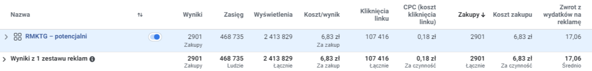 Grupa potencjalnych klientow w reklamach dynamicznych