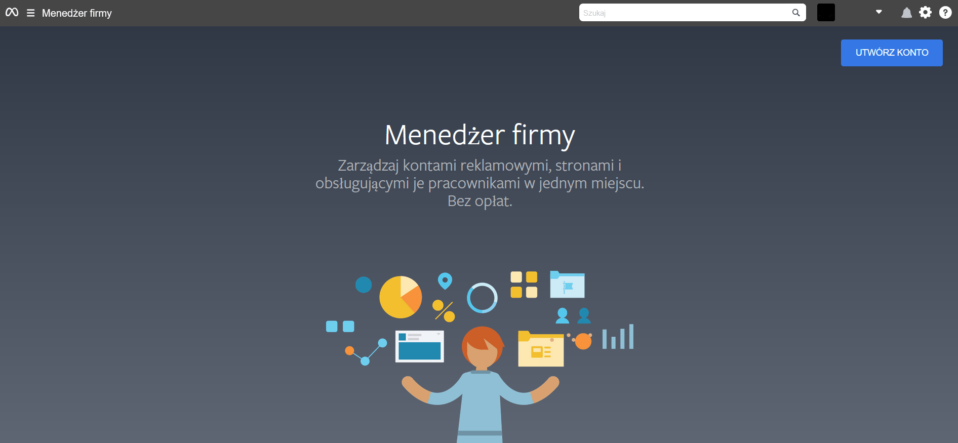 1 Zalóż Busieness manager