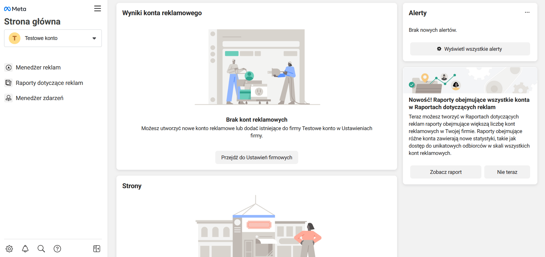 4 Business Manager nowe konto